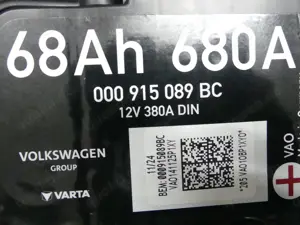 AGM Batterie neu 68Ah 380A für VW-Fahrzeuge 000 915 089BC