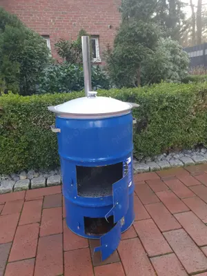 10L Kazan mit Holzofen & Räuchertonne Bild 2