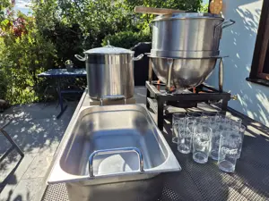 Edelstahlkessel für 30 L. mit Propangas-Brenner UND UND UND für Vereinsfeierlichkeiten