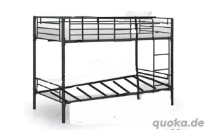 Etagenbett metall alufarben  inkl. neuen Matratzen 