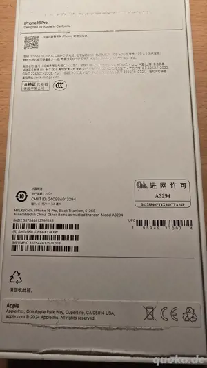 lphone 16 pro 512 GB Titan Black
