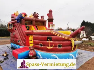 Hüpfburg Piratenschiff   Rutsche ab 158   Tag, Profihüpfburg
