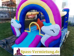 Hüpfburg Einhorn-Spass ab 41   T. mieten   Musik und LED Buttons 