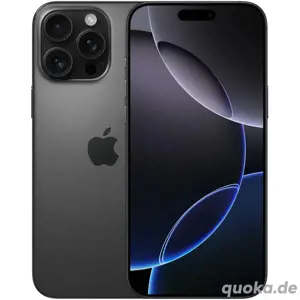 APPLE iPhone 16 Pro Max 5G 256 GB Titan Schwarz Dual SIM