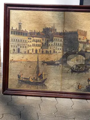 Bild aus Fliesen "Stadtansicht Florenz", Maße: ca. 125 x 70