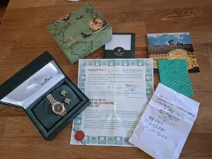 Damen Rolex Date -Just Stahl -Gold Automatik im Full Set aus erter Hand