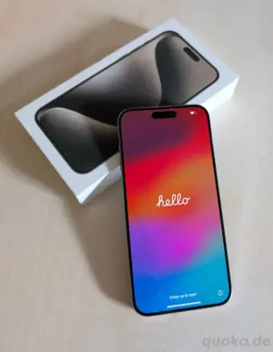 Apple iPhone 15 Pro Max - 256GB - Titan Natur ohne Simlock - sehr guter Zustand