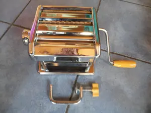 Original italienische Nudelmaschine OMC Marcato Olympia Tipo Lusso 150, Originalkarton, Edelstahl,1a