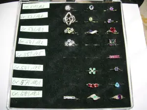 NEU: Ringe 925 Silber mit verschiedenen Edelsteinen, div. Größen - je 25,-