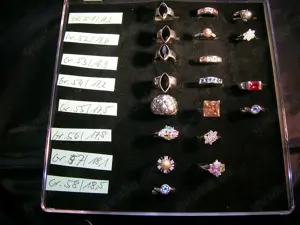 NEU: Ringe 925 Silber rhodiniert, verschiedene Größen - je 15,-