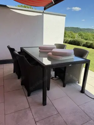 Dedon Barcelona Gartenmöbel Garten Tisch Stühle Sitzgruppe