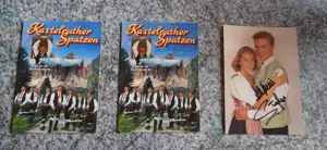 ORIGINAL Autogrammkarten von den KASTELRUTHER SPATZEN, Stefan Mross & Stefanie Hertel, 1a Zustand