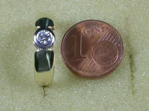 Brillant-Ring Größe 15,3 - 48 585 Gold 0,25 Carat w - si Bild 4
