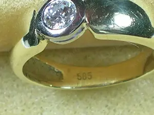 Brillant-Ring Größe 15,3 - 48 585 Gold 0,25 Carat w - si Bild 9