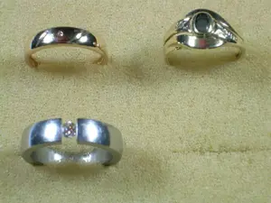 3x Ring Größe 16,5 - 52 585 Gold mit Diamant   Brillant ab 130,-