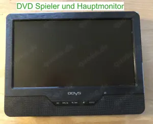 Odys Seal 9 - Mobiler DVD Player mit 2 Monitoren 9 Zoll (22 cm) Bild 2
