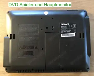 Odys Seal 9 - Mobiler DVD Player mit 2 Monitoren 9 Zoll (22 cm) Bild 3