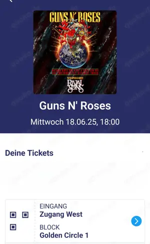 Karte Guns N'Roses