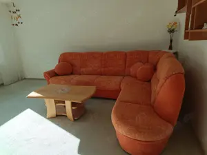 Ecksofa, terrakotta 