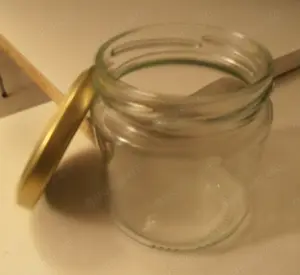 58 Stück Sturzgläser ca. 125 ml Marmeladenglas, Einmachglas, Schwarz, Einweckgläser, goldener Deckel