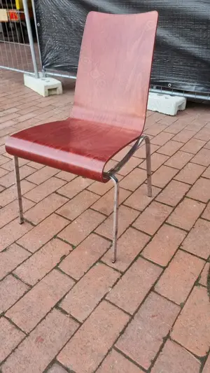 5 Stuhl   Stühle (Rot Braun) aus Holz