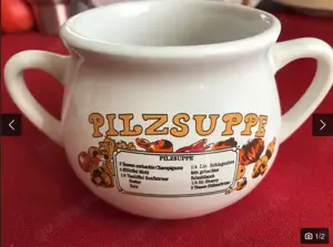 Suppentasse Pilzsuppe Suppe NEU