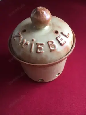 Tontopf Zwiebeltopf Porzellan