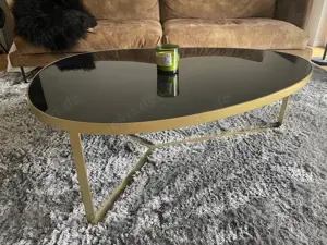 exklusiver Couchtisch oval