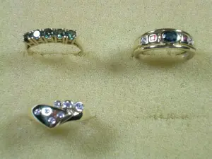 3x Ring Größe 17 - 53 585 Gold Turmalin Saphir Rubin Diamant Zirkon ab 160,-