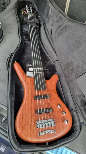 Warwick GPS Corvette 5A Bubinga FL, Fretless E-Bass
