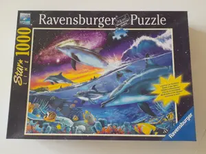 Puzzle 1000 "Verspielte Delfine"