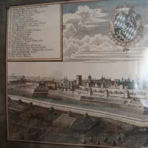 Bild der Stadt München auf Leder gearbeitet Bild 2