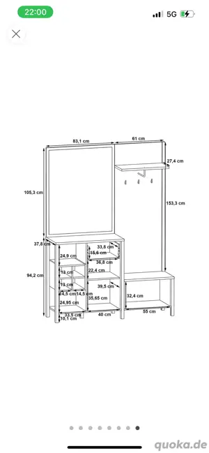 garderobe neu Ovp Bild 3