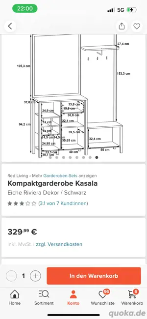 garderobe neu Ovp Bild 4