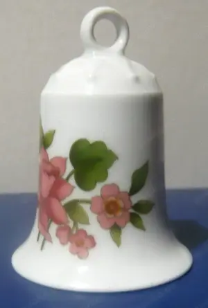 Hutschenreuther Porzellan Sammelglocke mit Blumenmotiv