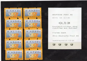 (0054) BUND Automatensatz 3.3 mit Quittung **