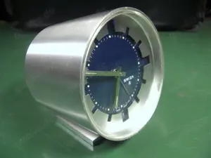 Swiza 8 Tage Wecker vitange 70 ies steel-alu-look Edition sehr sehr rar! Bild 5