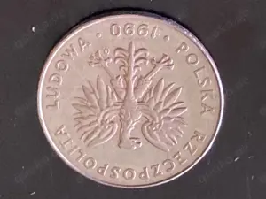Münze Münzen Umlaufmünze Polen 20 Zloty 1990 Bild 2