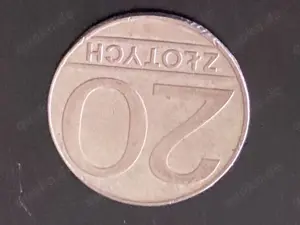 Münze Münzen Umlaufmünze Polen 20 Zloty 1990