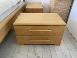 Doppelbett massiv Holz mit zwei großen Kommoden neuwertig günstig zu verkaufen Bild 4