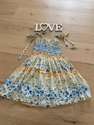 NEU Girls * Mädchen Spaghetti- Träger Sommer Kleid Gr. 92- 98 weiß * blau * khaki- grün * Pastell