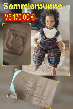 Sammler Puppe Künstler Waltraud Schrott  Bild 1