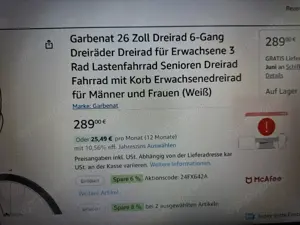 Dreirad für Senioren 