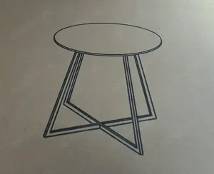 Tisch, 80 cm Durchmesser, universell einsetzbar, pflegeleicht