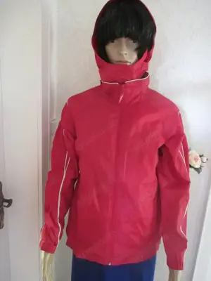 NEU Windbreaker Softshell Racing Kapuzen Blouson Bomber Jacke HERE & THERE Gr. 34, 36- 38  XS- S rot