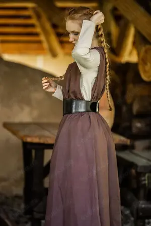 Bäuerliches Überkleid Dunkelbraun