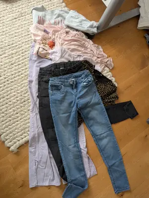 Kleidungspaket Mädchen, Gr. 170, 4 Shirts, 3 Hosen, 1 Sweatshirt (C&A, H&M)