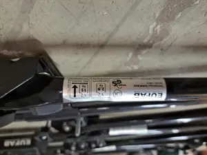 4x EUFAB 12014 Dach-Fahrradträger SUPER BIKE, stehende Montage, für Dachträger, Schwarz 