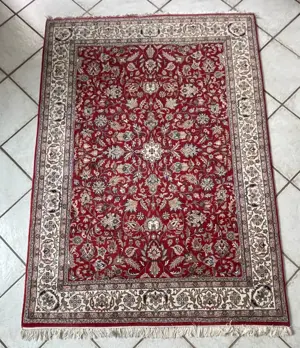  Echter handgeknüpfter Täbriz Orientteppich 240 x 