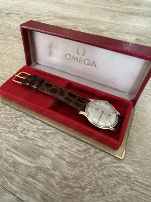 Vintage Omega in 14K Gold 585 mit Box 50er Jahre